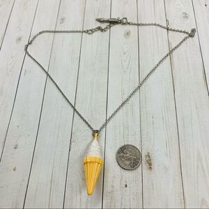 Girl Props Ice Cream Cone Necklace